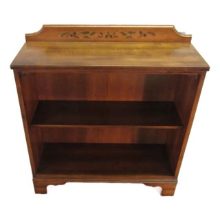 Hitchcock Solid Maple Paint Decorated Bookshelf For Sale