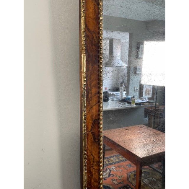 18th Century English Walnut & Gilt Pier Mirror For Sale - Image 10 of 17