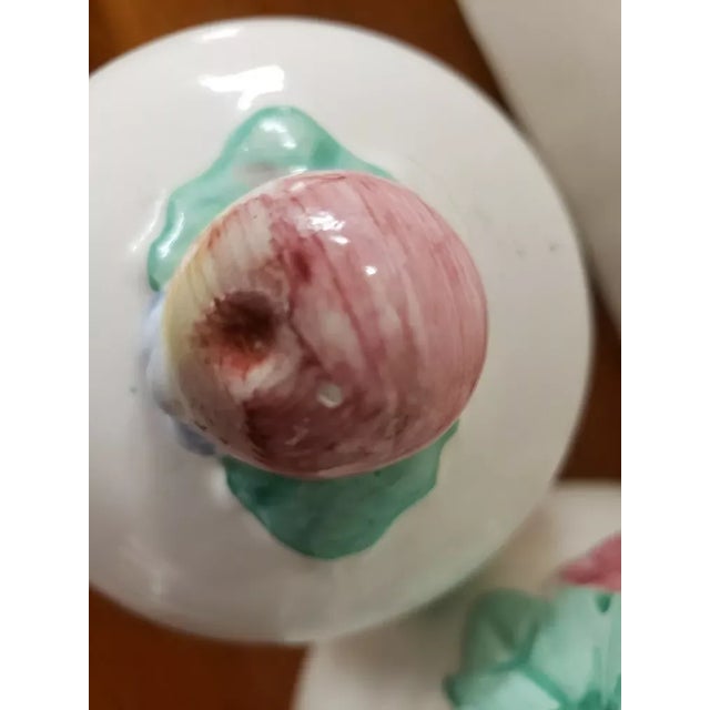 1980s Ceramic Canisters With Apple/Fruit Motif, Made in Taiwan Roc- Set of 4 For Sale - Image 9 of 9