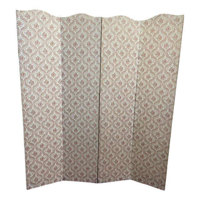Fabric Screen, 1950s For Sale