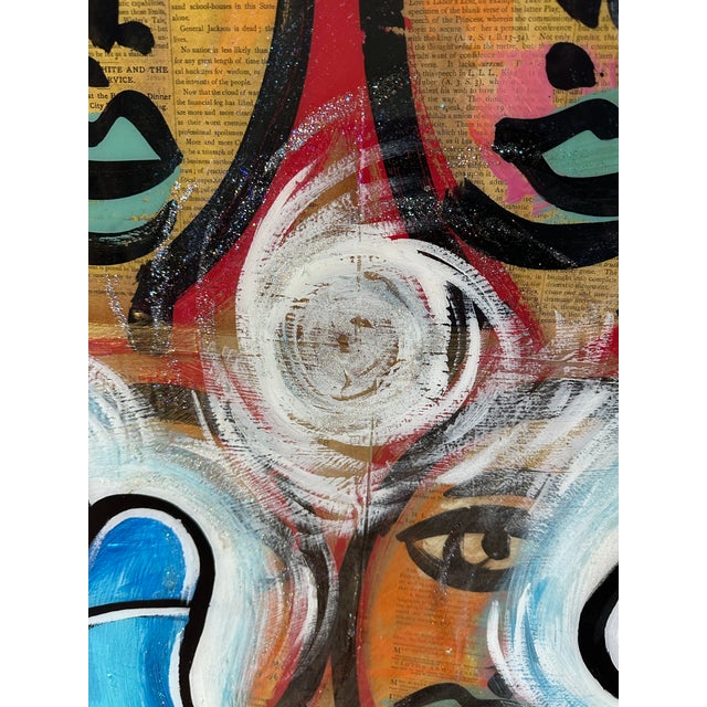 Rare, Large-Scale Monumental Peter Keil Painting, Collaboration With Mike Mozart (MiMo) For Sale - Image 6 of 12