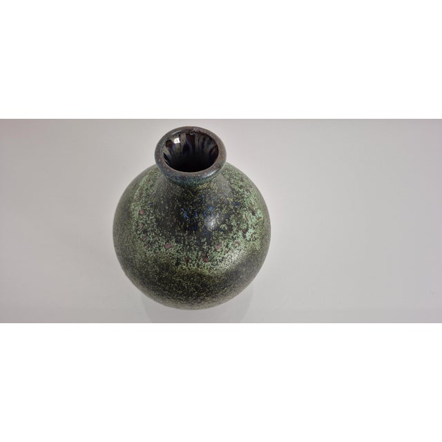 Green Studio Ceramic Vase, Germany, 1960s For Sale - Image 4 of 16