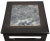 Antique Marble Top Square Dark Brown Accent Table or Stool For Sale - Image 4 of 6