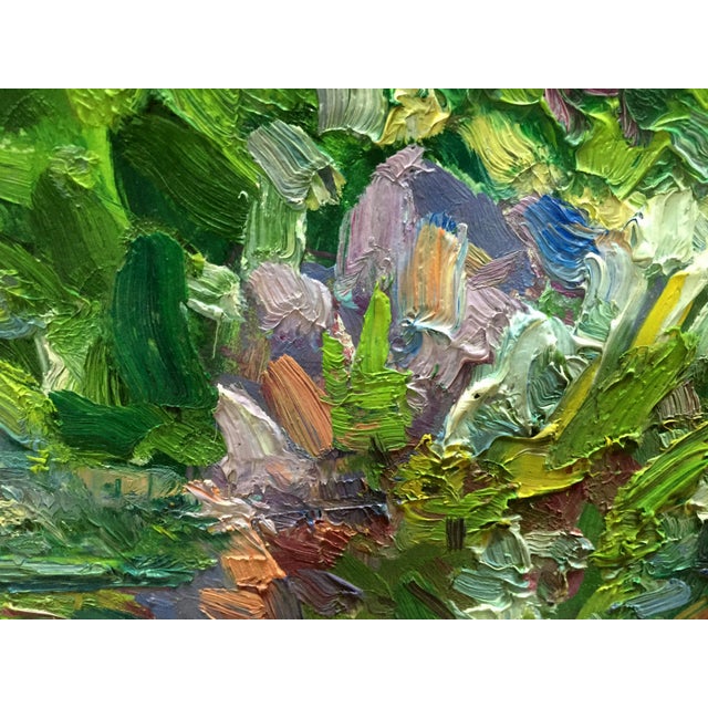 *** ABOUT THIS PAINTING *** * TITLE: "Green garden" * ARTISTS: Dupliy Sergey Alexandrov * SIZE: 37x34 cm/'14.56x13.38...