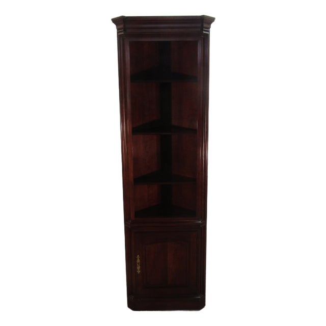 Statton Solid Cherry Corner Bookcase For Sale