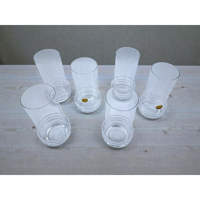 1970s Bohemian Drinking Glasses by Morbelli for Moser, 1970s, Set of 6 For Sale - Image 5 of 7