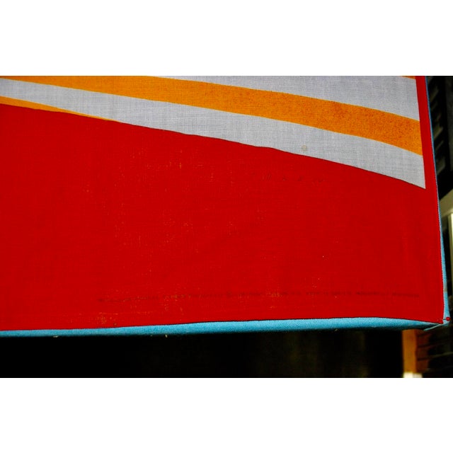 Jean Michel Folon, Belgian watercolorist, painter, engraver and sculptor, the scarf is in good used condition, the bright...