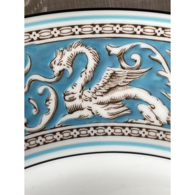 Dishes Fit for a Queen (Or Khaleesi): Vintage Wedgwood Florentine Turquoise, 1940s Hand-Painted Set For Sale In New York - Image 6 of 11