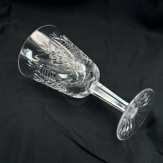 Transparent Vintage Waterford Crystal “Clare” White Wine Glasses, Goblets - Pair For Sale - Image 8 of 12