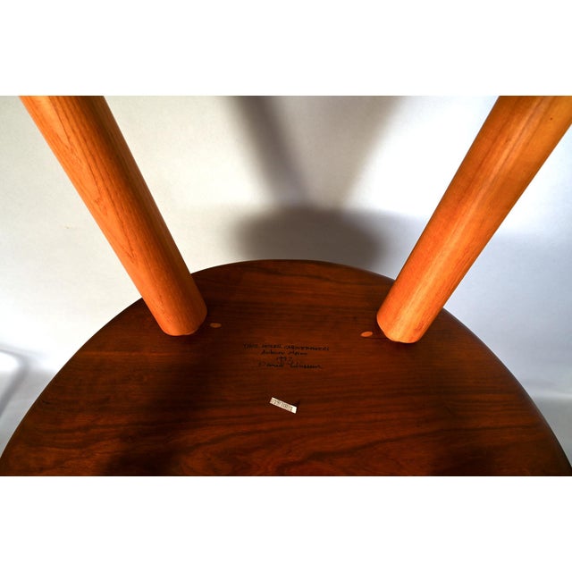 Thomas Moser Cherry Bar Stools Saddle Seat For Sale - Image 9 of 9