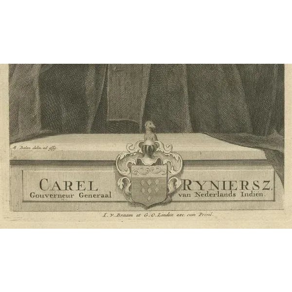 Valentijn, Carel Reyniersz, Governor-General of the VOC, Dutch East Indies, 1724, Print For Sale - Image 4 of 6