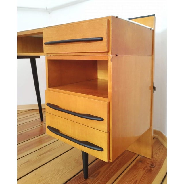 Czechoslovakian Desk by M. Pozar for Up Závody, 1960s, Set of 2 For Sale - Image 17 of 18