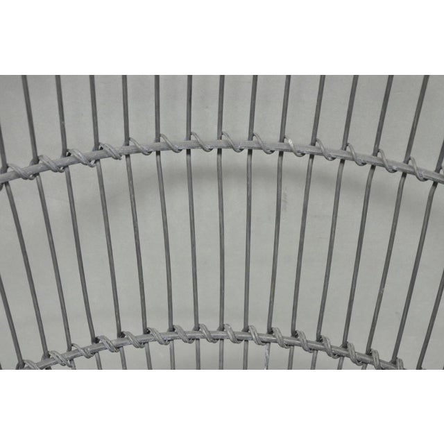 Vintage Industrial Modern Large 24" Metal Wire Oyster Clam Throw Blanket Basket For Sale - Image 13 of 16