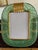 Green and Yellow Filigree Murano Glass Photo Frame, 2000s For Sale - Image 10 of 11
