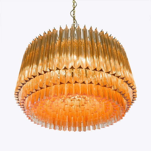 Amber Medium Amaro Drum Chandelier from Pure White Lines For Sale - Image 9 of 14
