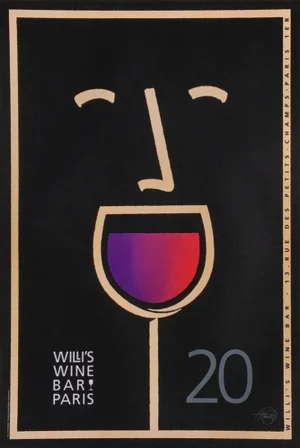 2003 Tom Fowler Willi's Wine Bar Poster