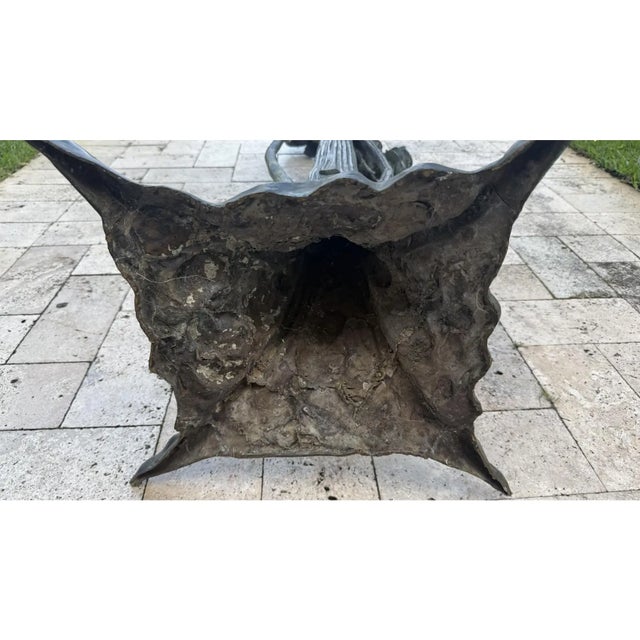 Bronze Mid 20th Century Monumental Signed Bronze Phoenix Sculpture by P. J. Moser – 68" Tall For Sale - Image 8 of 16