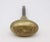 English Antique Colonial Priscilla Cast Brass Oval Door Knob For Sale - Image 3 of 6
