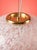 Mid-Century Modern Vintage Italian Venini Murano Glass Pendant Light With Brass Accents – Mid-Century Modern Hand-Blown Lighting For Sale - Image 3 of 6