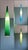 Trio of xxl murano glass pendant lights in shades of blue-green, designed by alessandro pianon for vistosi glassworks,...