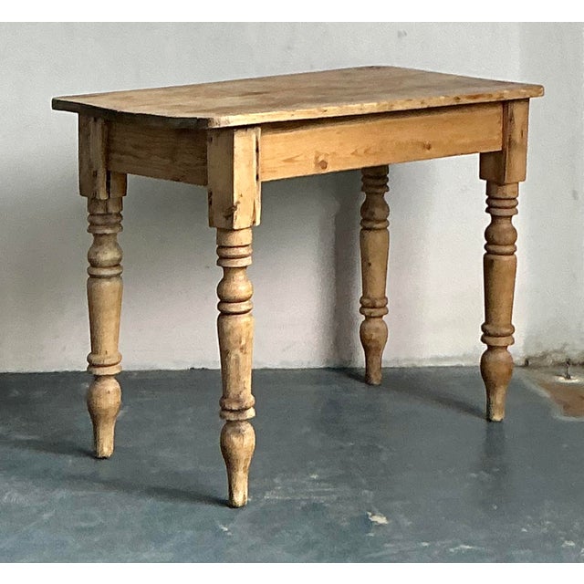 Vintage Boho Rustic Barn Wood Table For Sale In West Palm - Image 6 of 7