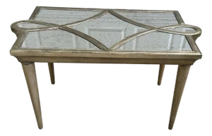 Mirrored Coffee Table in Silver Gold Champagne Finish