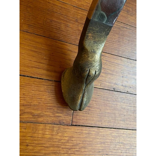 Transparent 1970s Maison Jansen Nickel & Brass X Base Coffee Table For Sale - Image 8 of 9