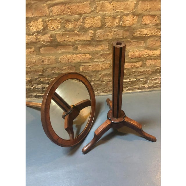 Mirrored Top Adjustable Side Table on Tripod Base, Austria, Circa 1920 For Sale - Image 10 of 12