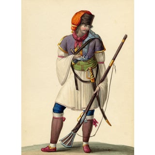 Michela De Vito, Costume of Villabadessa, Albanian Colony, Province of Teramo in the Kingdom of Naples, 1800s, Watercolour For Sale