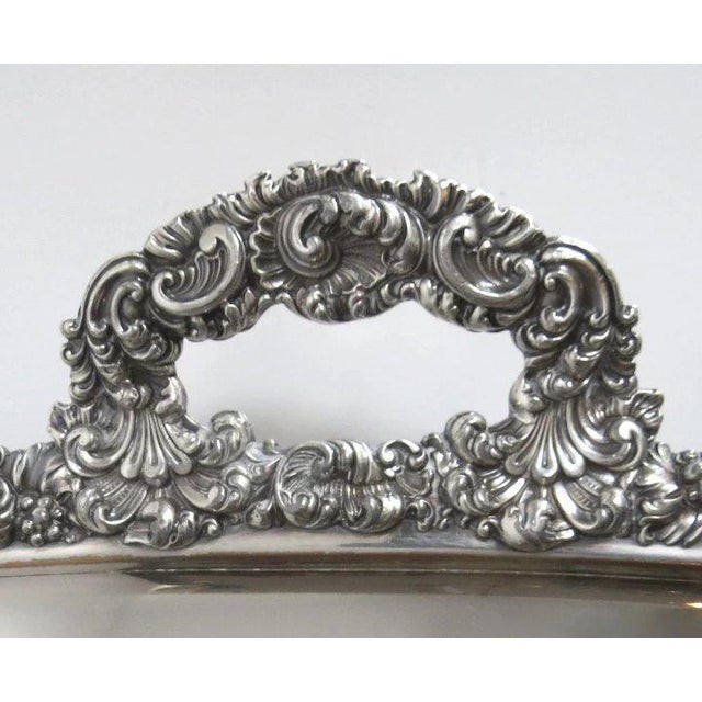 Traditional English Old Sheffield Fused Plate Tray Footed c 1810 For Sale - Image 3 of 9