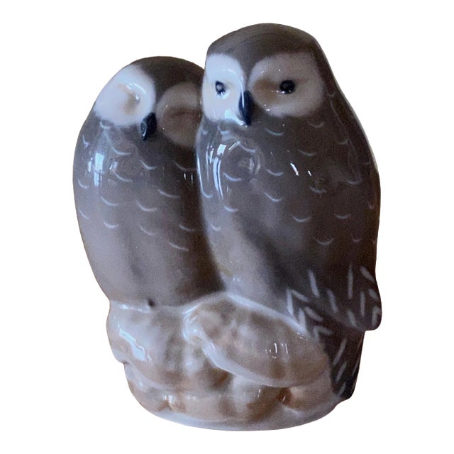 Royal Copenhagen Denmark, Porcelain Owl Figurines Chairish