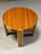 Wood Restored Vintage Rattan Vertically Stacked Circular Drink Side Table With Mahogany Top For Sale - Image 7 of 9