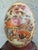 Large Chinese Hand-Painted Porcelain Decorative Egg With Carved Wood Stand, 14.5”h For Sale - Image 4 of 9