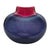 Contemporary Maureen Williams Signed Australian Studio Art Glass Vase Magenta Amethyst 8" For Sale - Image 3 of 12