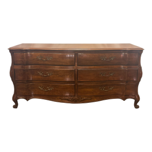 Vintage White Furniture French Provincial Style Mahogany Dresser