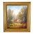Vintage Large Scale English School Equestrian Fox Hunt Oil Painting in Giltwood Frame, Signed For Sale