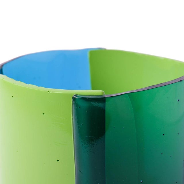 Not Yet Made - Made To Order Four Lines Vase in Clear Light Blue by Enzo Mari for Corsi Design Factory For Sale - Image 5 of 8