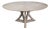 Transitional Round Dining Table, Large - Grey Oak For Sale