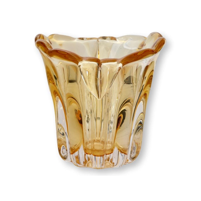 Italian Midcentury Italian Murano Glass Vase For Sale - Image 3 of 5