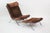 1960s Attributed to Arne Norell "Ari" Chrome & Brown Velvet Lounge Chair With Ottoman For Sale - Image 9 of 11