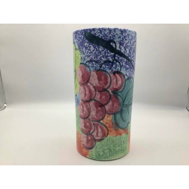 Vintage Italian Ceramic Canister Vase For Sale - Image 13 of 13
