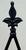 Substantial Vintage Wrought Iron Gothic Revival Cathedral Chairs, a Pair For Sale - Image 13 of 15