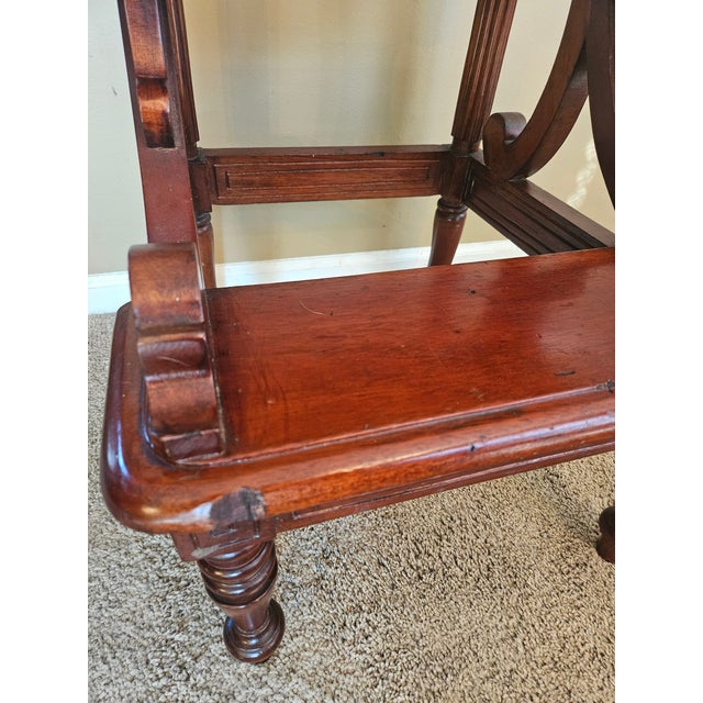 Late 20th Century Late 20th Century Edwardian Style Library Steps For Sale - Image 5 of 11