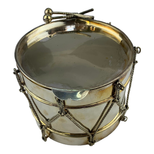 1960s Vintage Silverplate Small Round Ice Bucket
