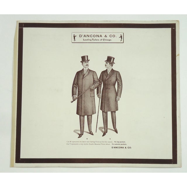Antique Edwardian Men S Fashion Print Chairish
