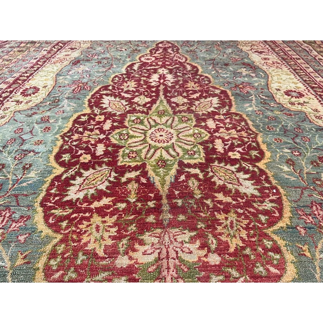 Fine Antique Turkish Gordez Wool Rug Odd and Rare Size 8'0" X 17’8” For Sale - Image 4 of 6