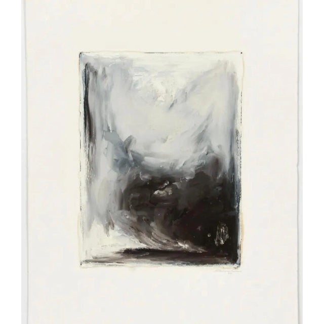 Contemporary Abstract Landscape Monotype Painting by Sarah Amos, 1995 For Sale - Image 10 of 10