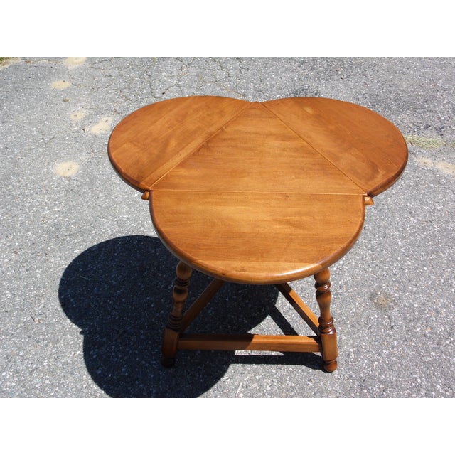 Mid Century O'Hearn Solid Sugar Maple Cloverleaf Triangle ...