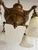 Early 20th-Century Brass 4-Globe Chandelier For Sale - Image 4 of 7