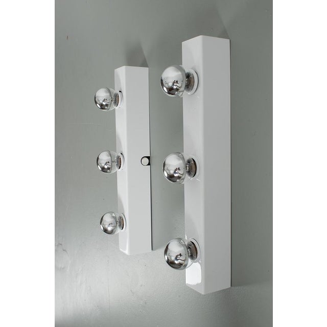 White Mirror Wall Lamps, Set of 2 For Sale - Image 3 of 7